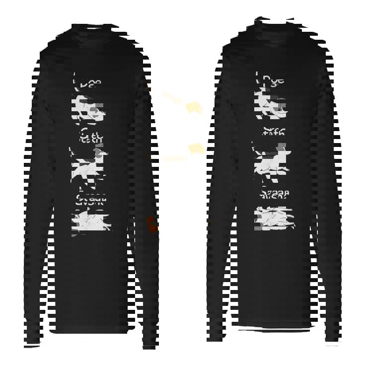 Savasana ジャックラッセルテリア 犬用ストレッチフロート 長袖Tシャツ