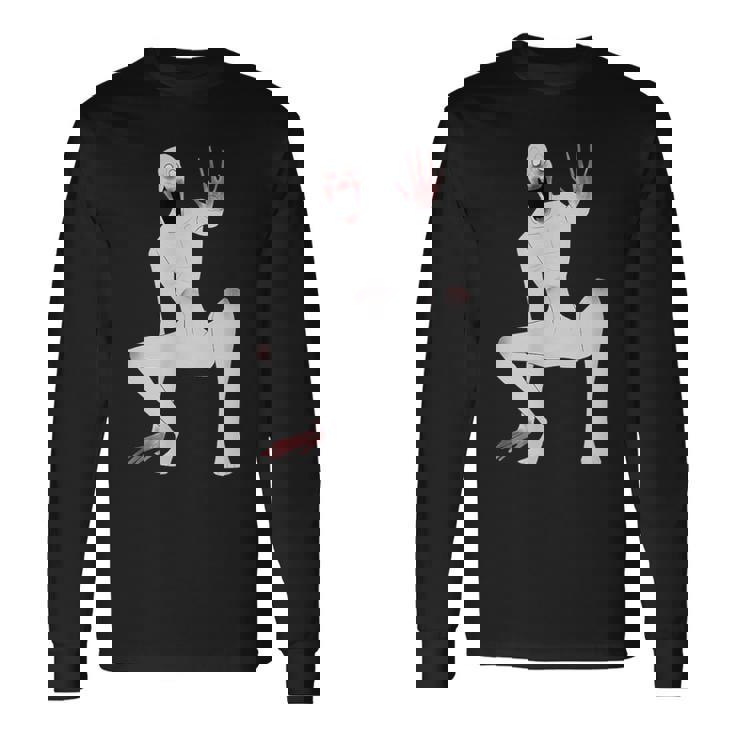 Scp 096 シャイガイ封じ込め違反怖い 長袖Tシャツ ギフトのアイデア