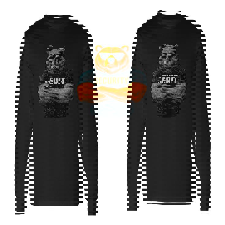 Security Buff Bear バウンサーデザイン 長袖Tシャツ