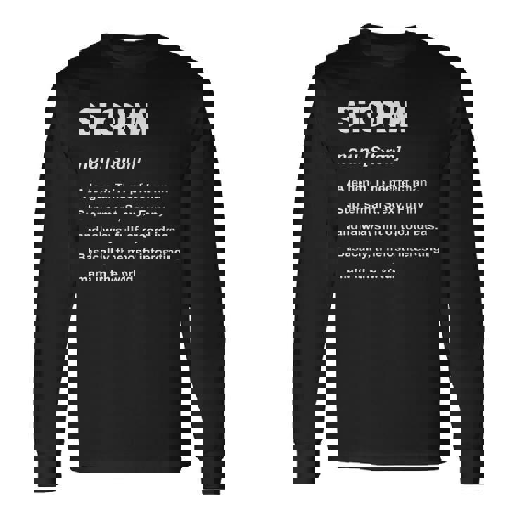 Storm ネームシャツ 長袖Tシャツ