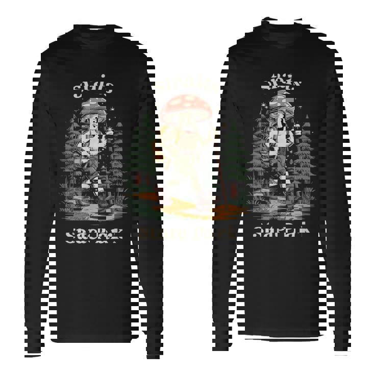 Straits State Park Michigan Hiking Mushroom Vacation Long Sleeve T-Shirt