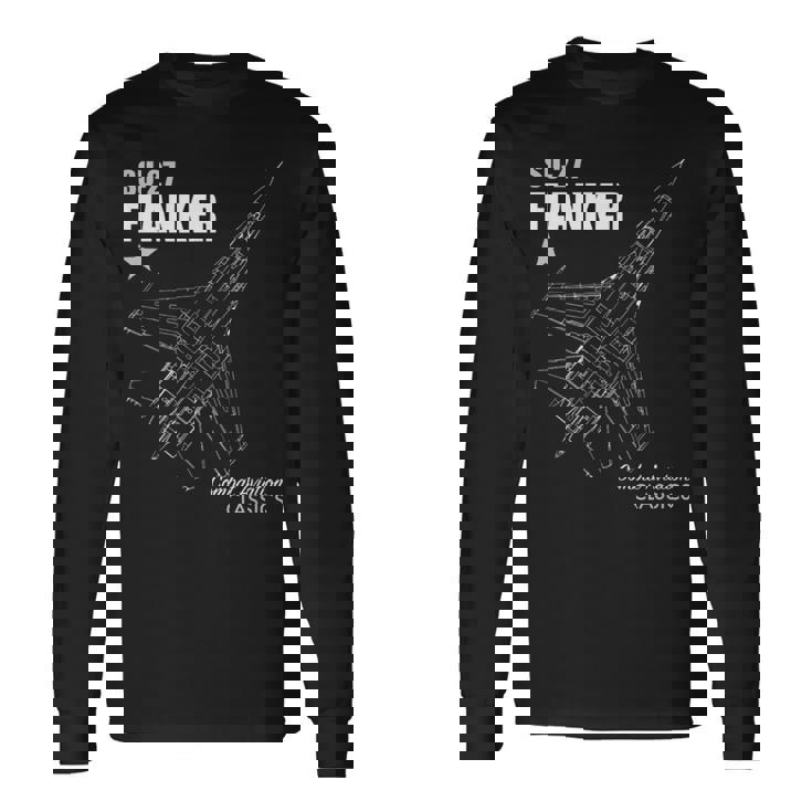 Su-27 フランカー 長袖Tシャツ