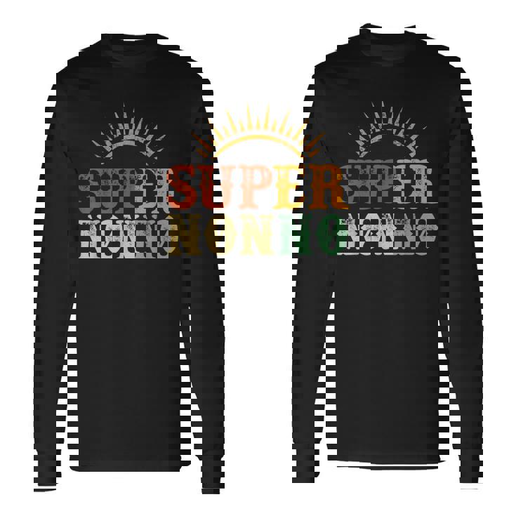 Super Nonno Retroupernonno Festa Del Papà Regalo Per Nonno Maglietta a maniche lunghe