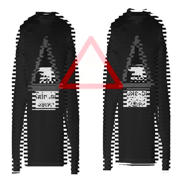 Svalbard ホッキョクグマ サイン 長袖Tシャツ ギフトのアイデア