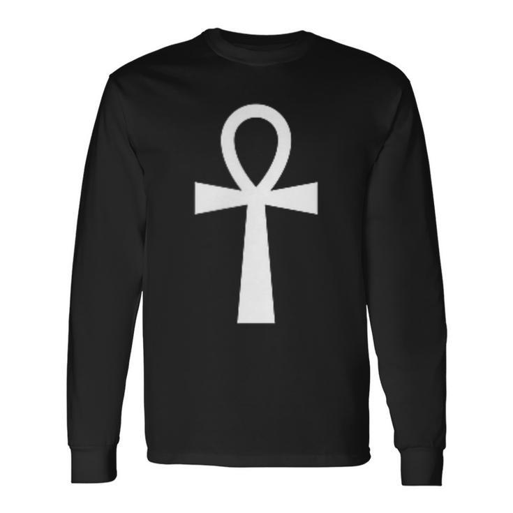 Symbole Ankh Croix Égyptienne T-shirt à manches longues