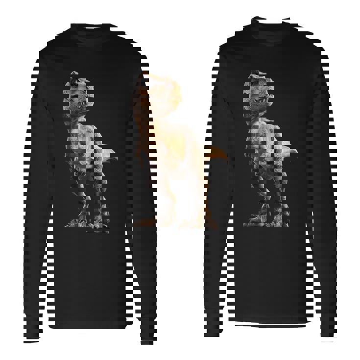 T-レックス ティラノサウルス・レックス 恐竜 恐竜大好き ディノ 長袖Tシャツ