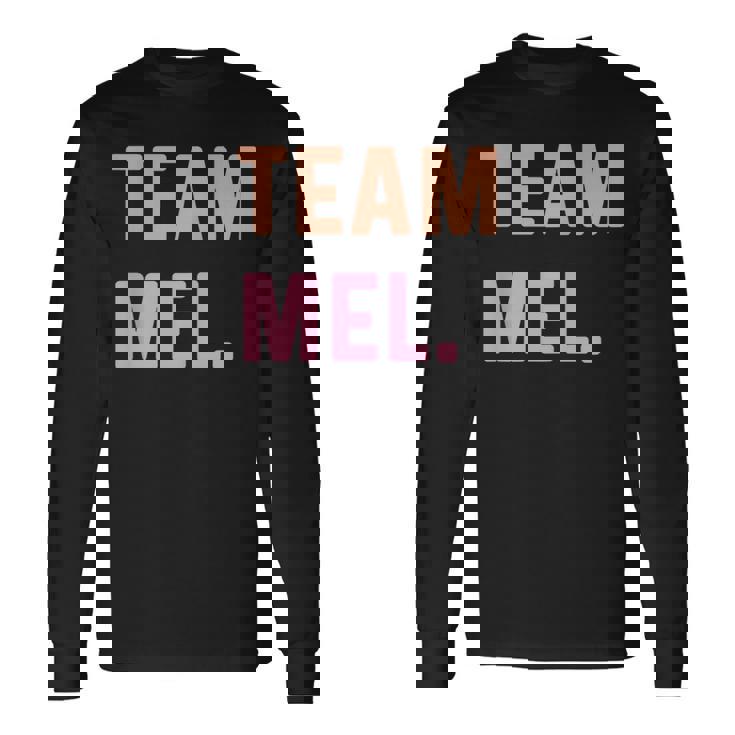 Team Mel 名前 長袖Tシャツ