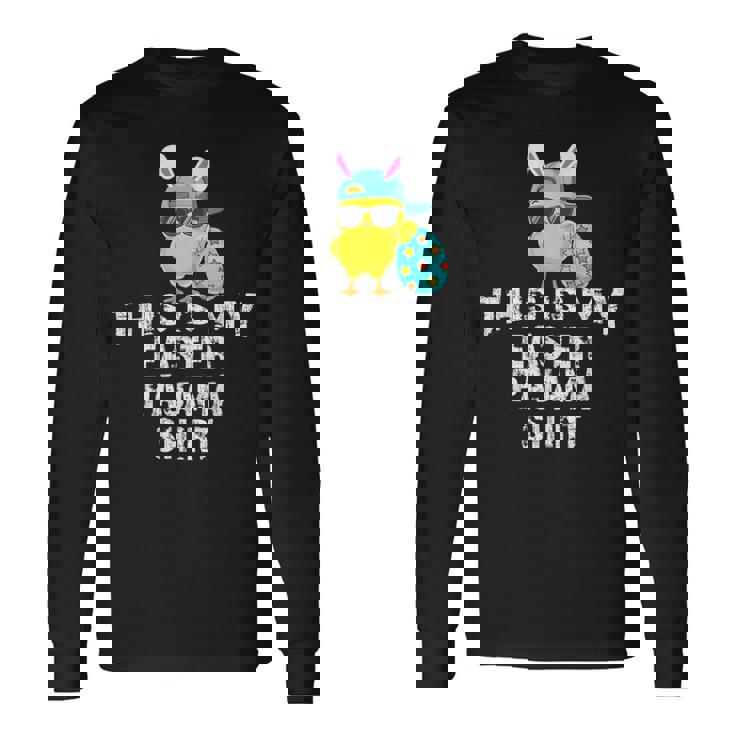 This Is My Easter パジャマシャツ 大人用 キッズ おもしろtシャツ 長袖Tシャツ