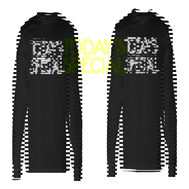 Trendy Neon Greenign Today'special 長袖Tシャツ