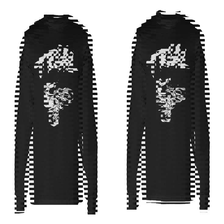 Trial Riders And Fans エクストリームモータースポーツライダー 長袖Tシャツ