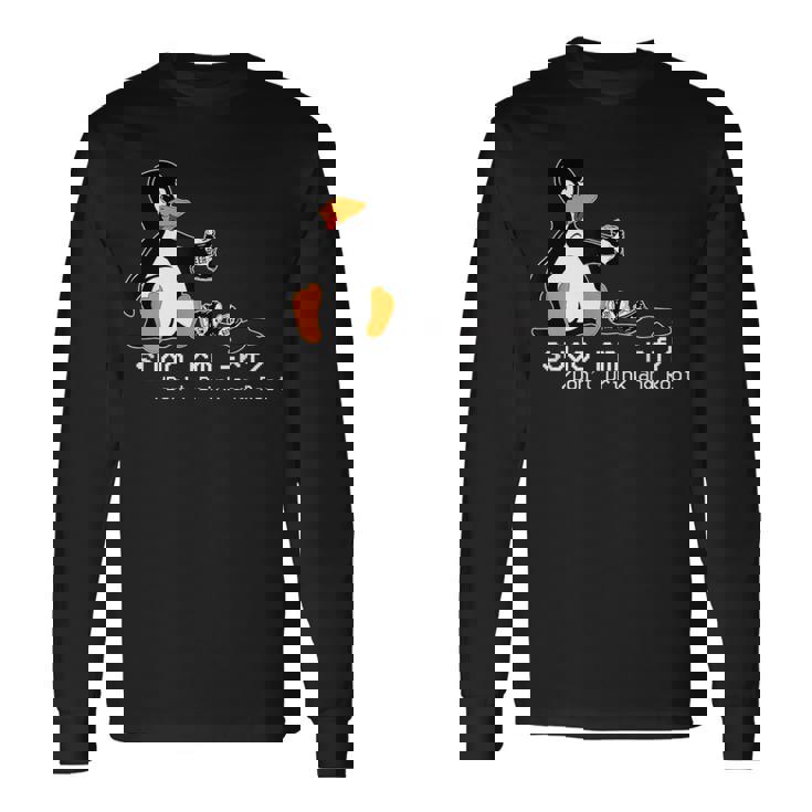 Tux Linux Penguinudo Rm Rf コンピューターフリークハッカー 長袖Tシャツ
