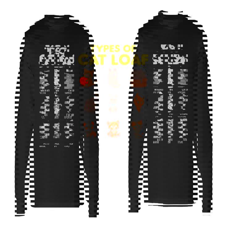 Types Of Cat Loaf Cute Kitten Kawaii Cats Cat Lover 長袖Tシャツ