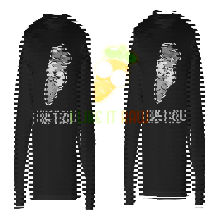 Vegetable Carrot I Like It Raw Vegan Lifestyle Tank Top Long Sleeve T-Shirt