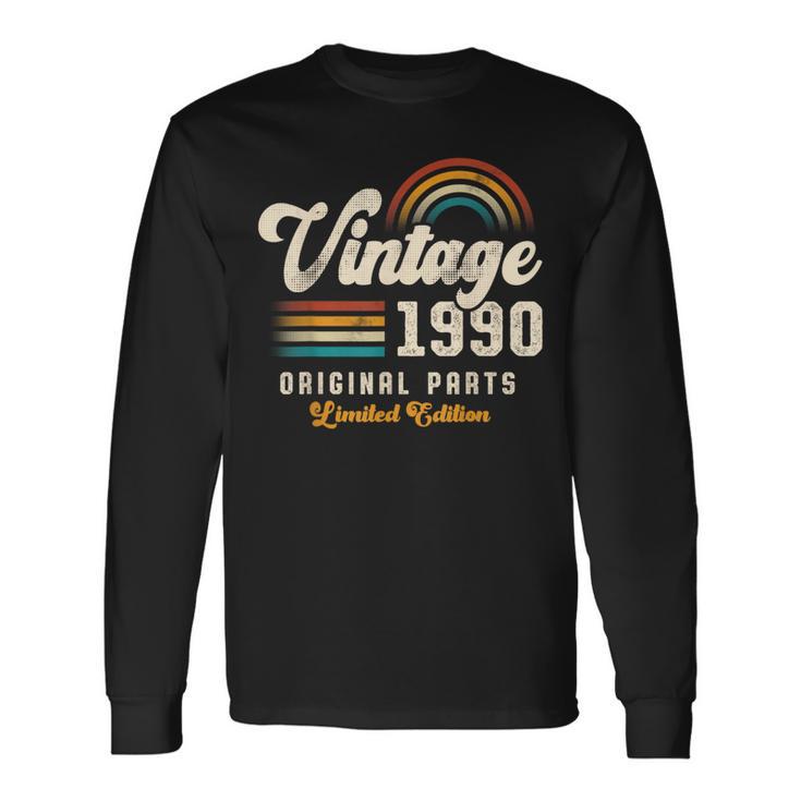 Vintage 1990 Pièces Originales 35Ème Anniversaire Retro T-shirt à manches longues