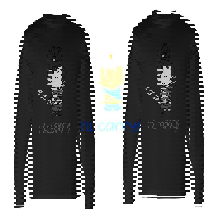 I Wear Chibi League Heroes ユースゲーム メンズ レディース 長袖Tシャツ