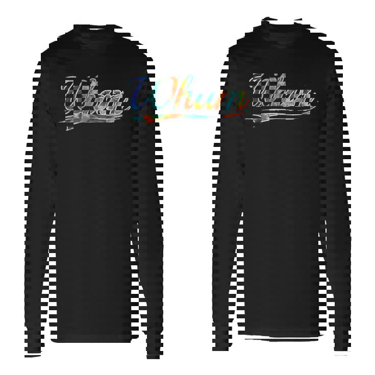 Wham Comic Booktyle Retroound Effect Tie Dyeintage 長袖Tシャツ