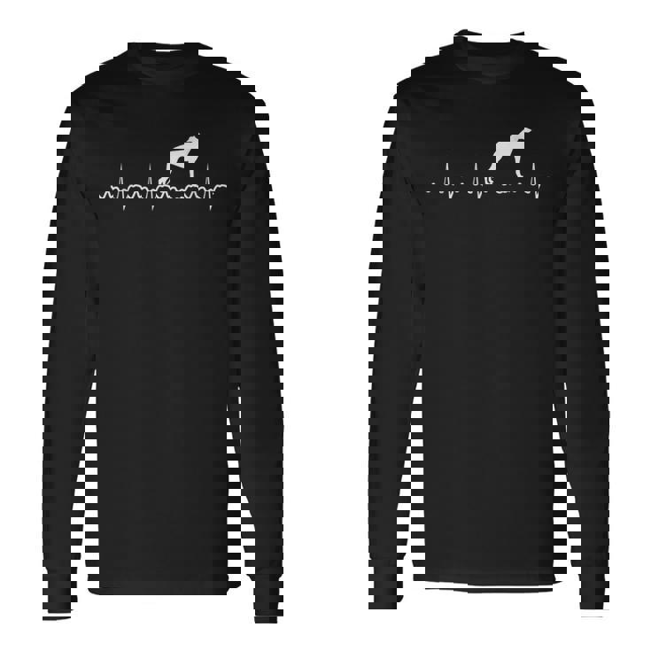 Whippet Heratbeat ウィペット 犬 子犬 長袖Tシャツ