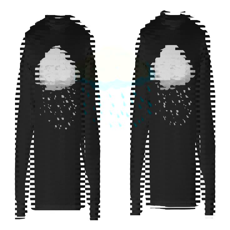 White Clouds Rain Drop Costume Christmas Halloween Long Sleeve T-Shirt