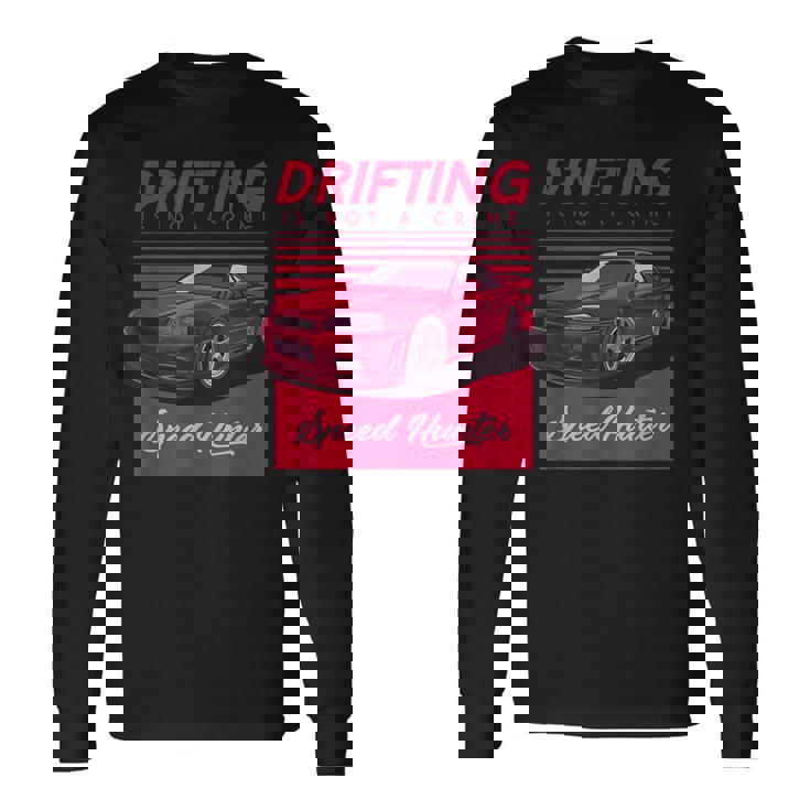 Wild Cars Driftingpeed Hunter グラフィックtシャツ&クールデザイン 長袖Tシャツ