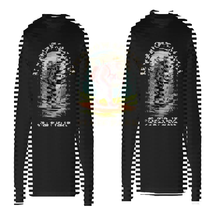 Withrow Springs State Park Arkansas AR Hiking Bear Long Sleeve T-Shirt