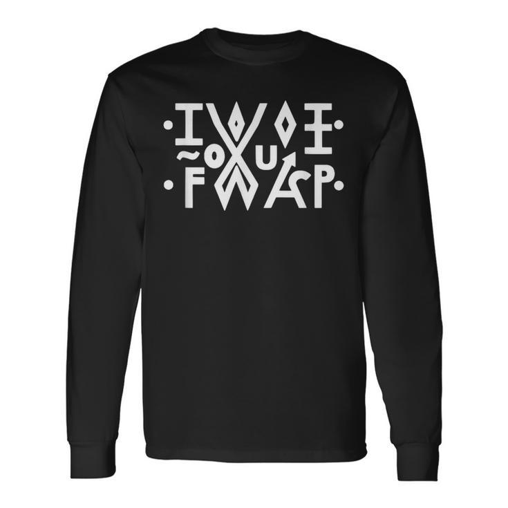 Women's Secret Message Stylish Hidden Message Long Sleeve T-Shirt