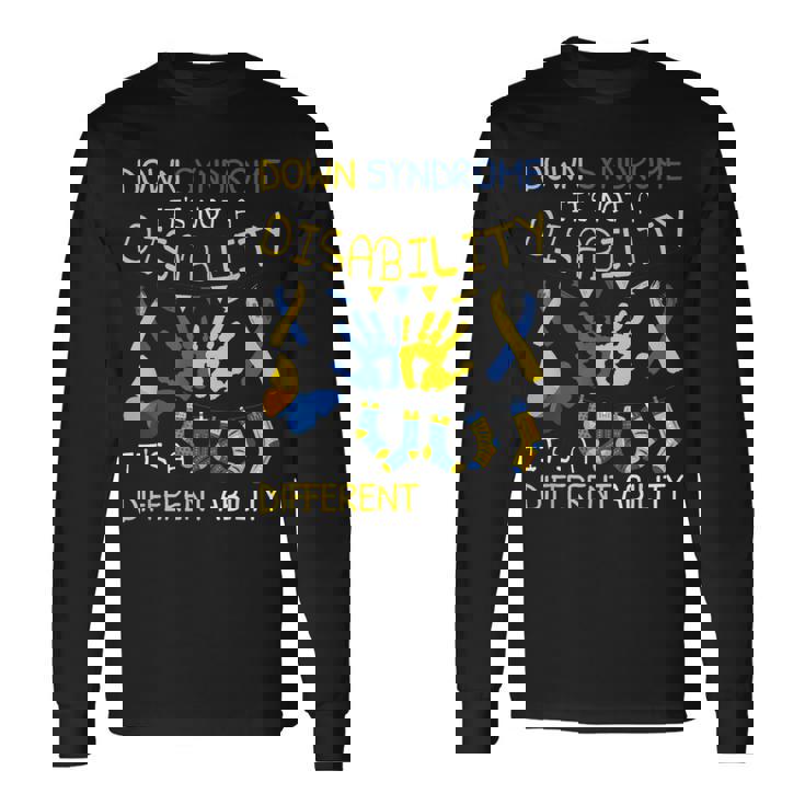 World Downyndrome Day ダウン症啓発 長袖Tシャツ