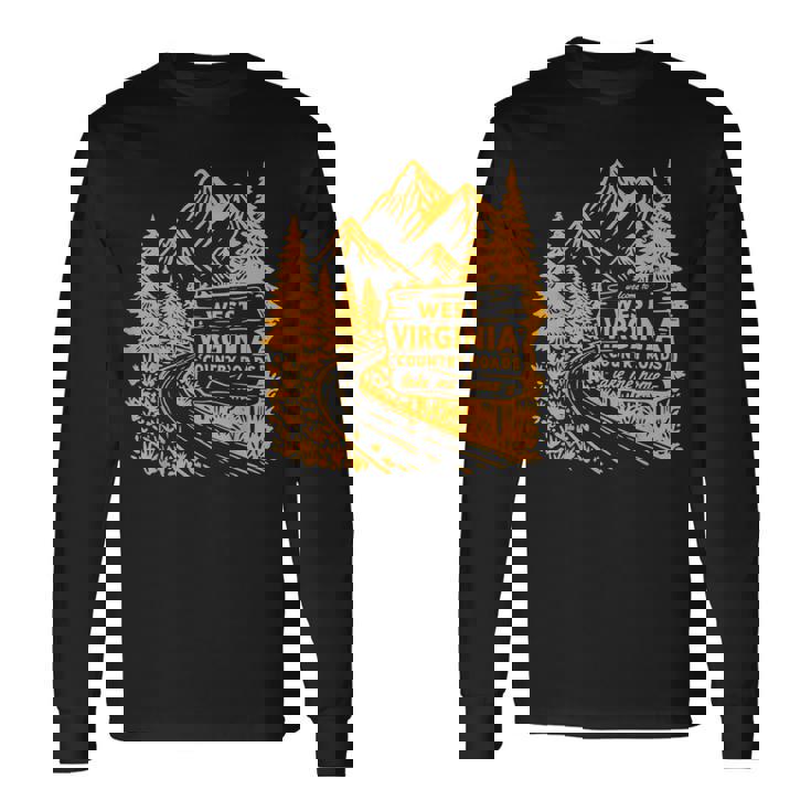 Wv ミニマリストヴィンテージウェストバージニア州生まれ育ち地元をご覧ください 長袖Tシャツ