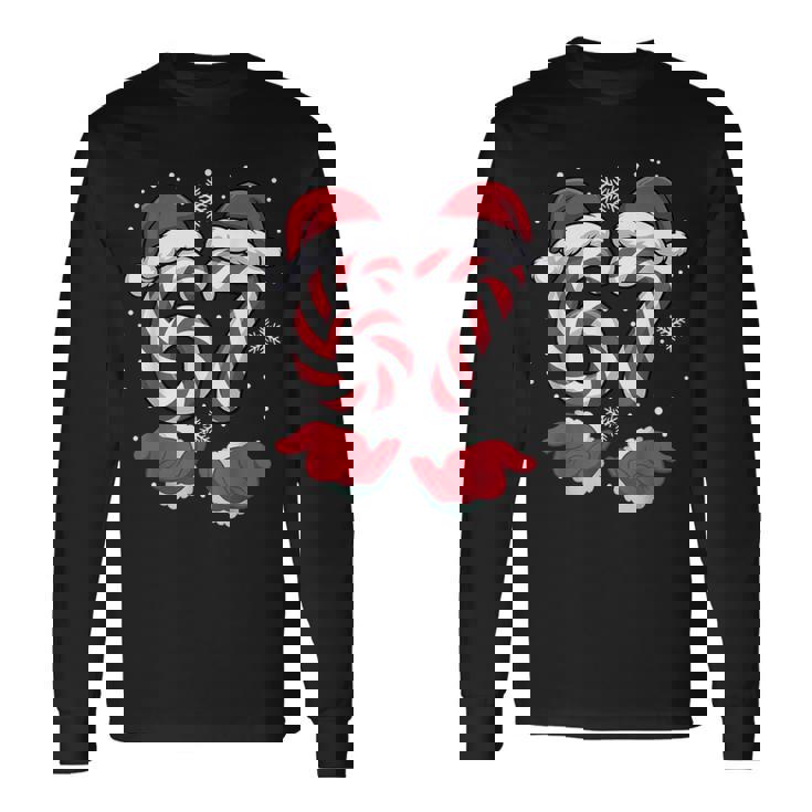 Xmas Viral 67 Candy Canes Santa Holiday Kids Long Sleeve T-Shirt