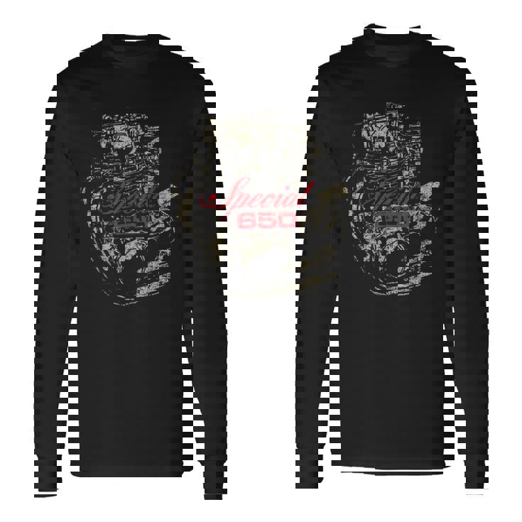 Xs650 スペシャルモーター アンティーク調 レトロデザイン 長袖Tシャツ