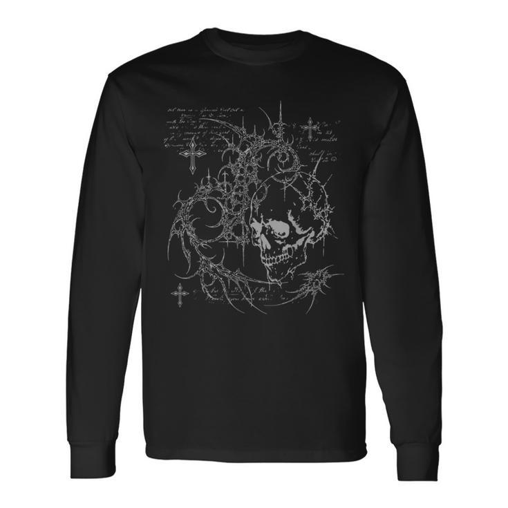 Y2k Grunge Goth Altkulligilismintage Graphic T-shirt à manches longues