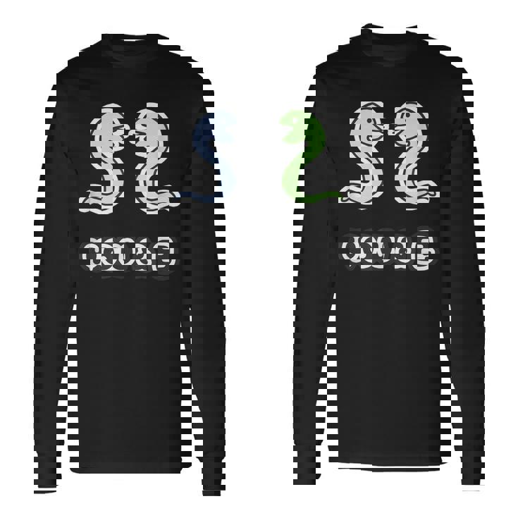 You & 巳《蛇》へび 巳年【どうぶつフレンズ】干支 十二支 2025 ゆるくて かわいい 動物 面白い 長袖Tシャツ