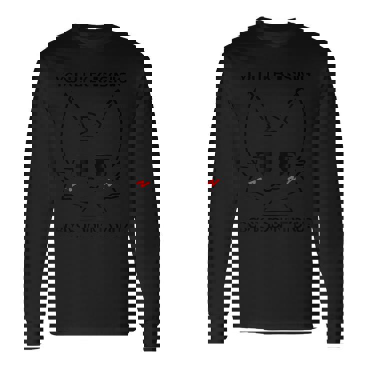 You Like Kissing Boys Don't You Boykisser ブラック 長袖Tシャツ