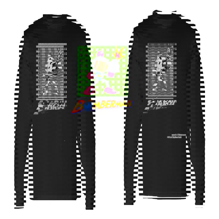 「ボンバーマン」白ボン（D） 長袖tシャツ 長袖Tシャツ