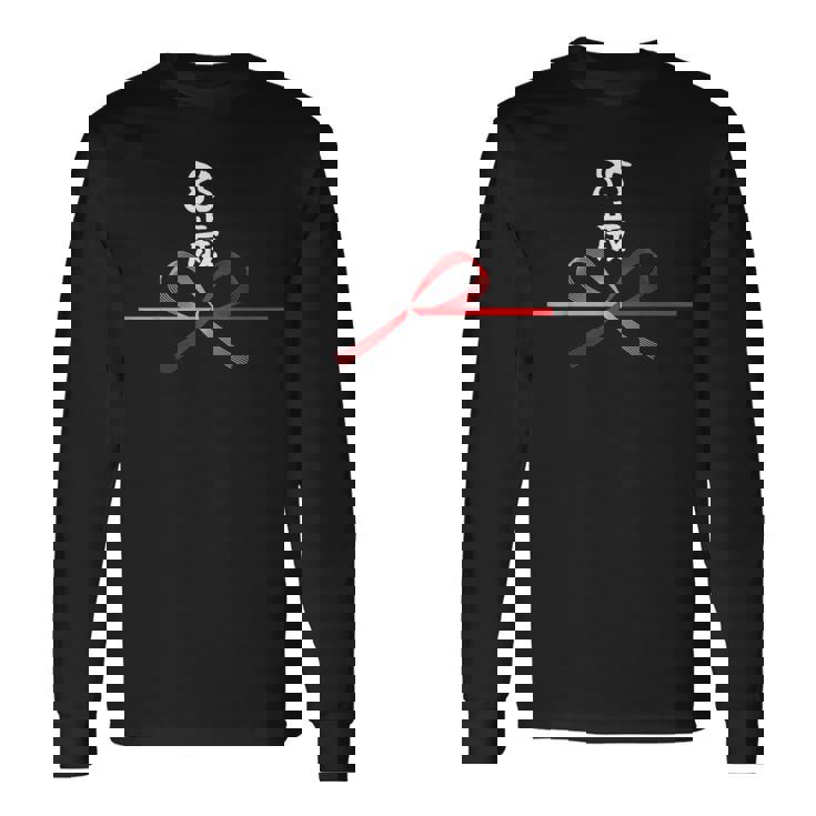 【85歳】85才 誕生日 お祝い 水引 和柄 日本のお土産 記念品 ギャグ ウケ狙い 贈り物 ギフト 面白い おもしろ 長袖Tシャツ