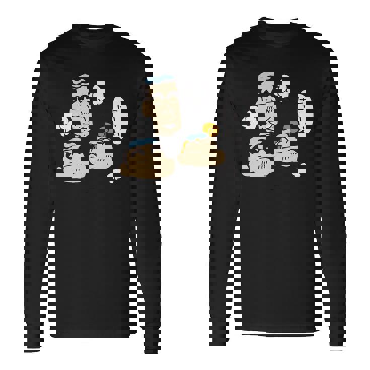 【まんが】クレヨンしんちゃん 仲良くお風呂 長袖tシャツ 長袖Tシャツ