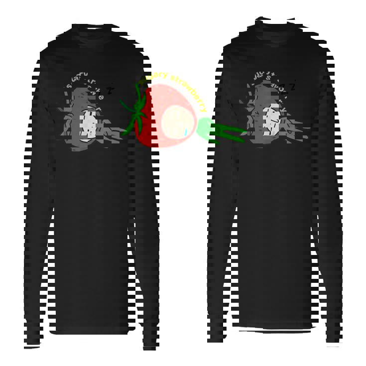 いちごグッズ イチゴイラスト いちご 果物 苺 おもしろ 長袖Tシャツ