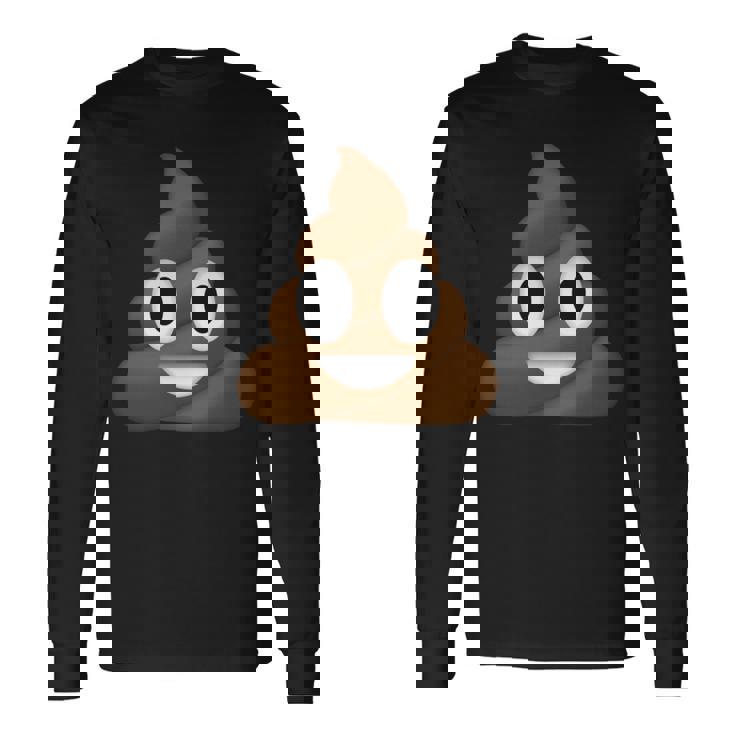 うんちパイル 笑顔 ハッピー うんちパイル うんちの渦 かわいい おもしろい 長袖tシャツ 長袖Tシャツ