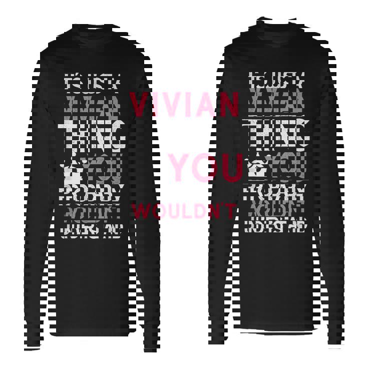 おそらく理解できないビビアンのものです 長袖Tシャツ