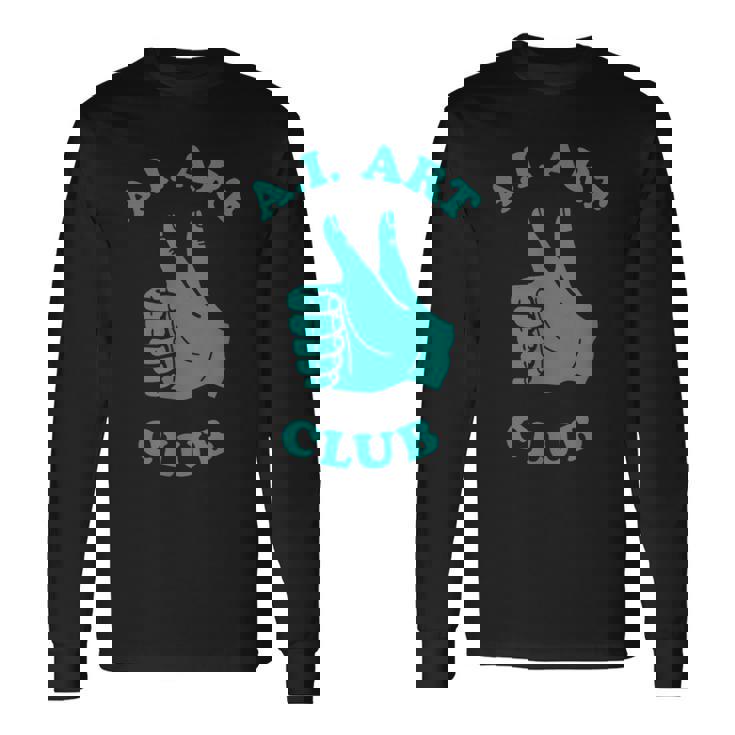 おもしろaiアートクラブ 人工知能 機械学習 長袖Tシャツ