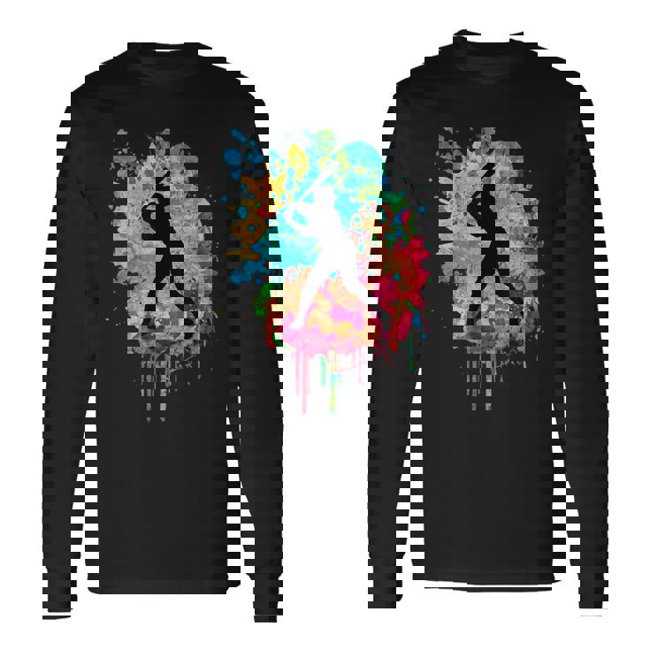 かっこいい野球 長袖Tシャツ