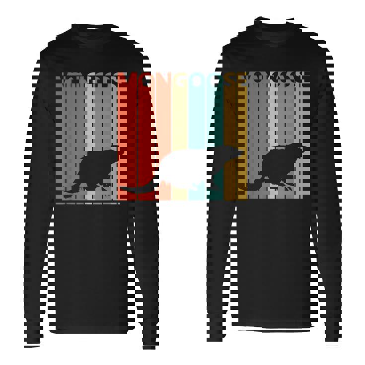 かわいい マングース の動物 長袖Tシャツ