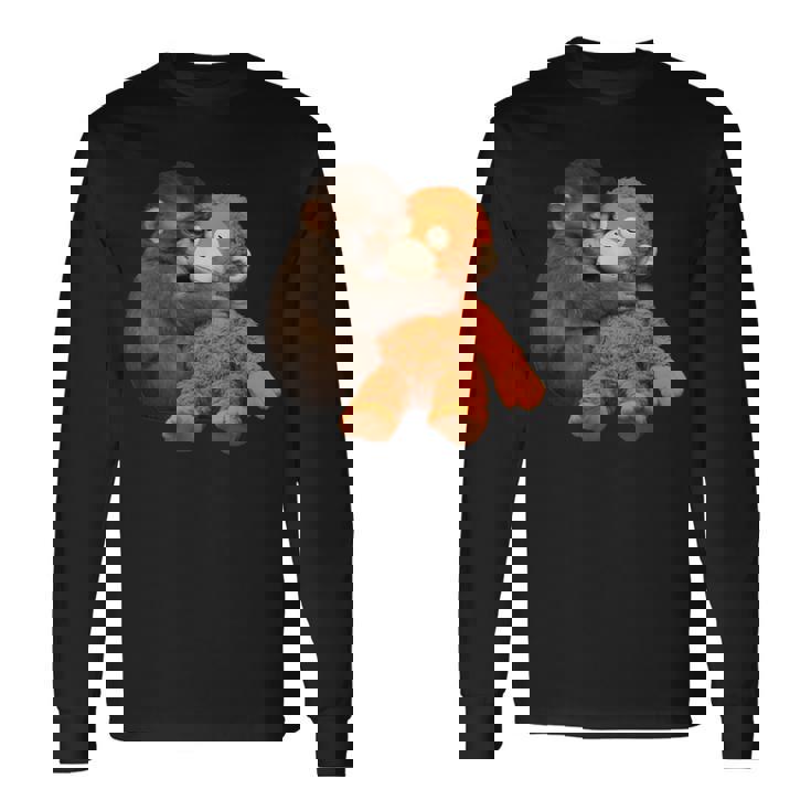 かわいいモンキーパンチ パンチ君 日本 ベイビーモンキー チームパンチ 長袖Tシャツ