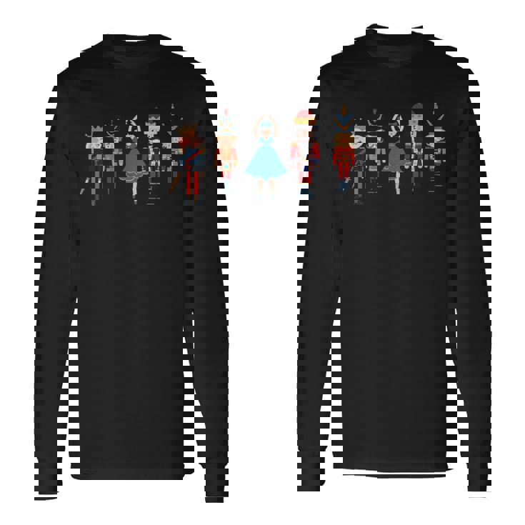 くるみ割り人形 ネズミネズミ王 兵士 プリンセス バレエ クリスマス 長袖Tシャツ