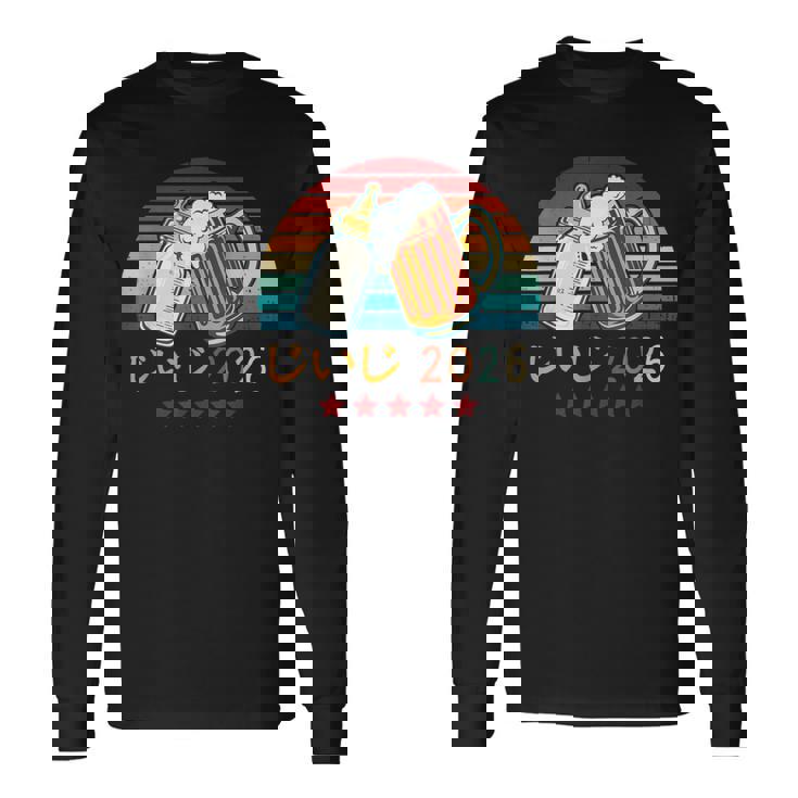 じいじ2026・おじいちゃんお知らせ・新生児のおじいちゃん・プレおじいちゃん 長袖Tシャツ