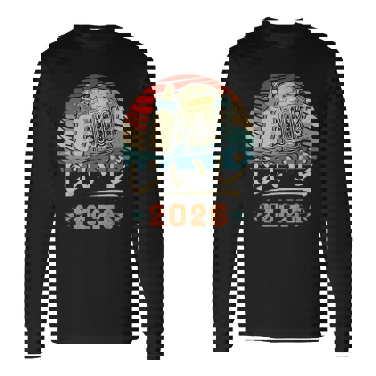 じいじ2026・おじいちゃんのお知らせ・プレおじいちゃん・妊娠報告 おじいちゃん 長袖Tシャツ