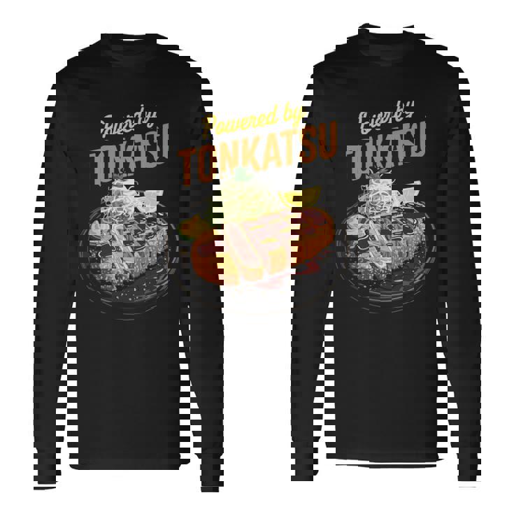 とんかつ かわいい 日本のとんかつ 日本 アニメ オタク お土産 長袖tシャツ 長袖Tシャツ