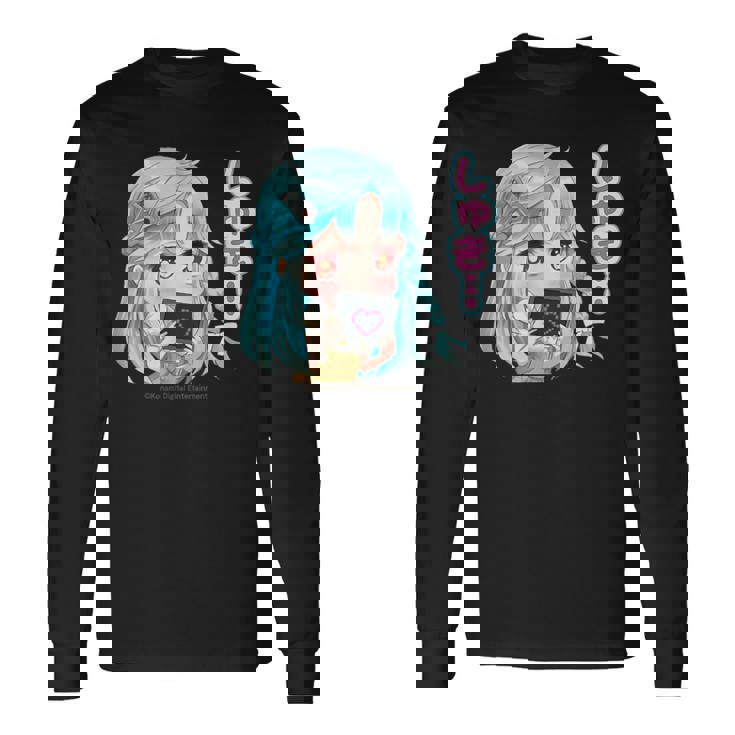 ひなビタスタンプ 心菜02「しゅき…」 長袖Tシャツ