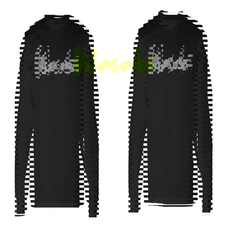 わさびハロウィンコスチュームごっこ I'm Wasabi Fun 長袖Tシャツ