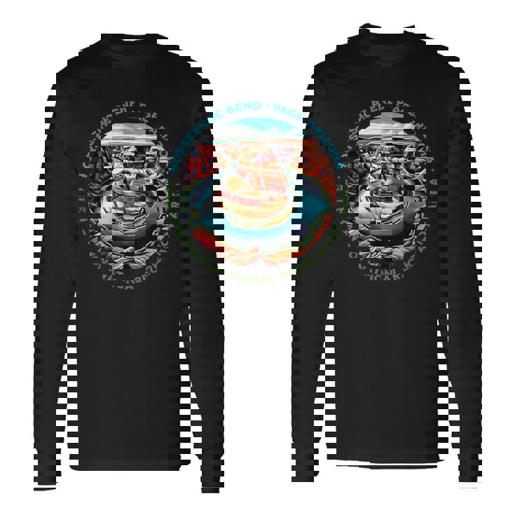 アイコニックな蹄鉄ベンド ハイキング グレンキャニオンページ アリゾナ 長袖Tシャツ ギフトのアイデア