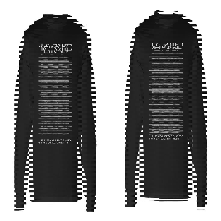 アイロンをかけたバンドシャツ 音楽ファンのポストパンク ニューウェーブ 面白い 長袖Tシャツ